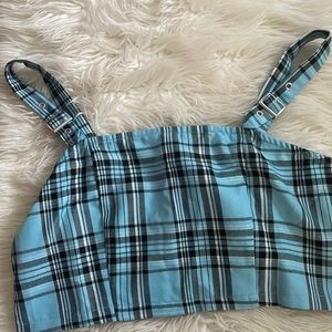 blue hot topic crop top
